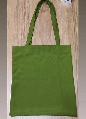 Yeşil bez çanta tote bag