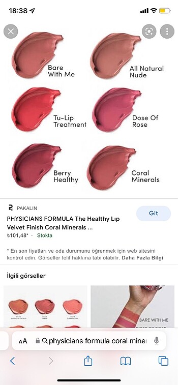  Beden Physicians Formula Lipstick