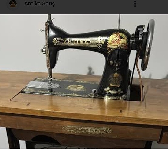 Antika dikiş makınası