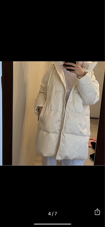 s Beden beyaz Renk Zara mont