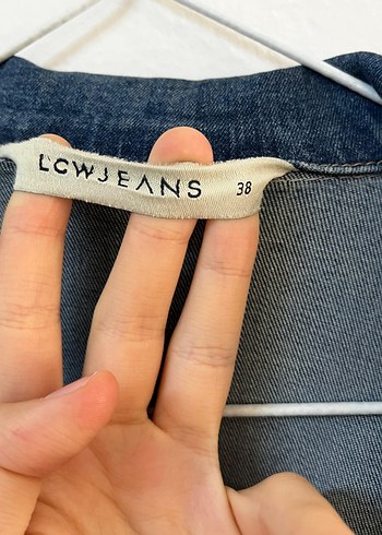 38 Beden Düğmeli Mavi Midi Denim Ceket LCW
