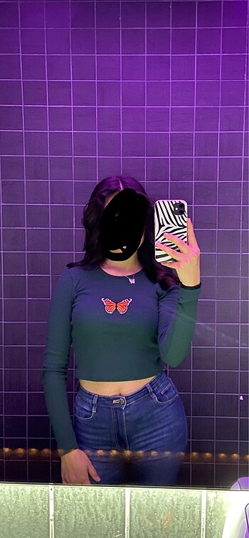 Crop bluz kazak