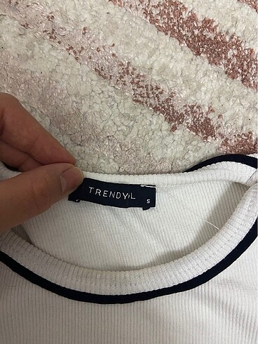 Trendyol & Milla Crop fitilli baskılı