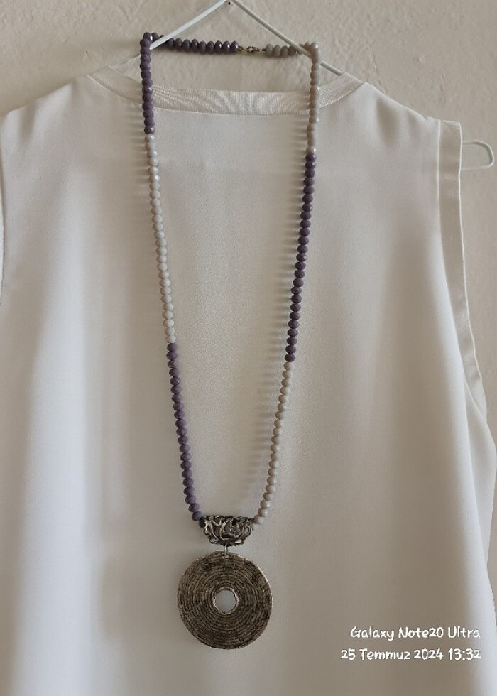 Kristal taş kolye  - Görsel 2