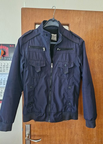 Erkek Koyu Mavi Denim Ceket