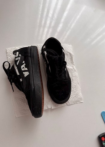 31 Beden Erkek Çocuk Siyah Vans Sneakers