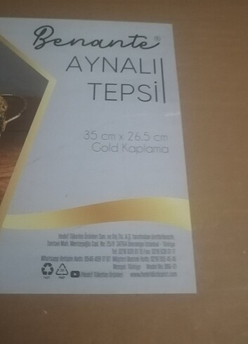 Aynalı tepsi