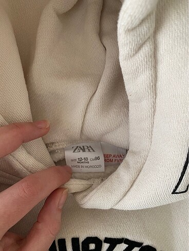12-18 Ay Beden Zara erkek çocuk sweatshirt