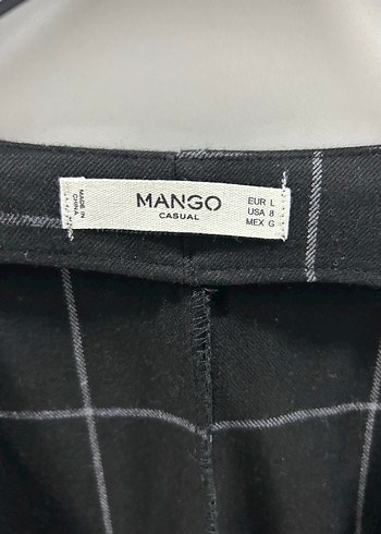 MANGO Gri Kareli JİLE ELBİSE - Görsel 3