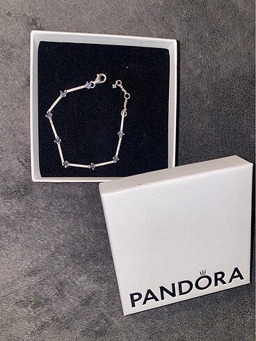  Beden çeşitli Renk Pandora Mavi Işıltılı Taşlı Bileklik