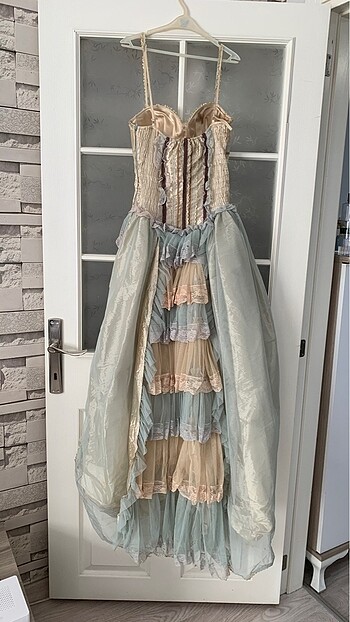 s Beden çeşitli Renk Orta çağ dönem elbisesi, mezuniyet abiye elbise kostüm vintage