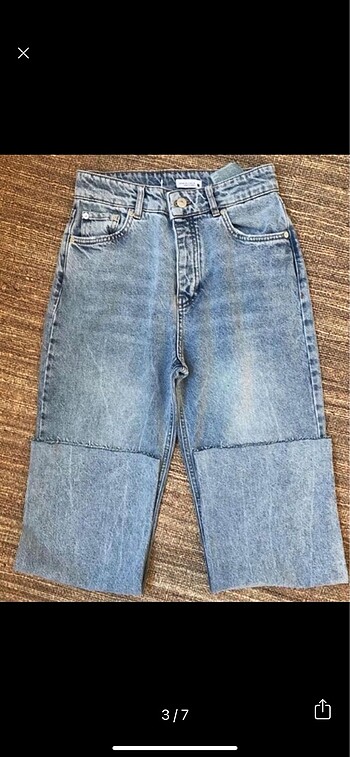 32 Beden mavi Renk Zara straight jean