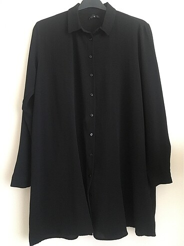 Siyah tunik gömlek