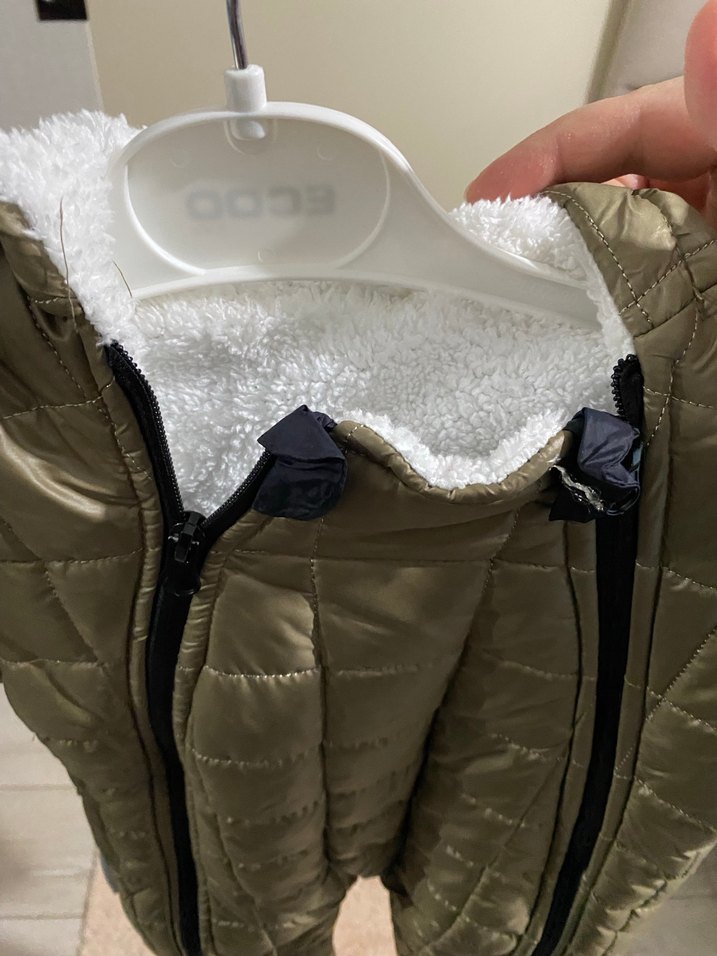 Fermuarlı Erkek Bebek Kahverengi Kış Tulumu - Görsel 2