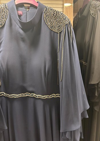 54 56 beden Lacivert büyük beden abiye - Görsel 3