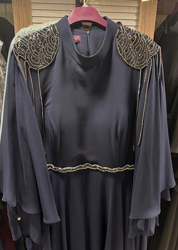 54 56 beden Lacivert büyük beden abiye - Görsel 5