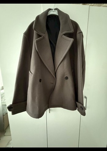 Zara Yün Karışımlı Crop Kaban
