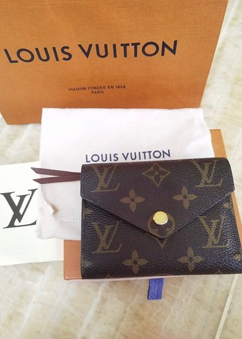 Beden kahverengi Renk Louis vuitton cüzdan Kahverengi Deri Kadın Cüzdanı
