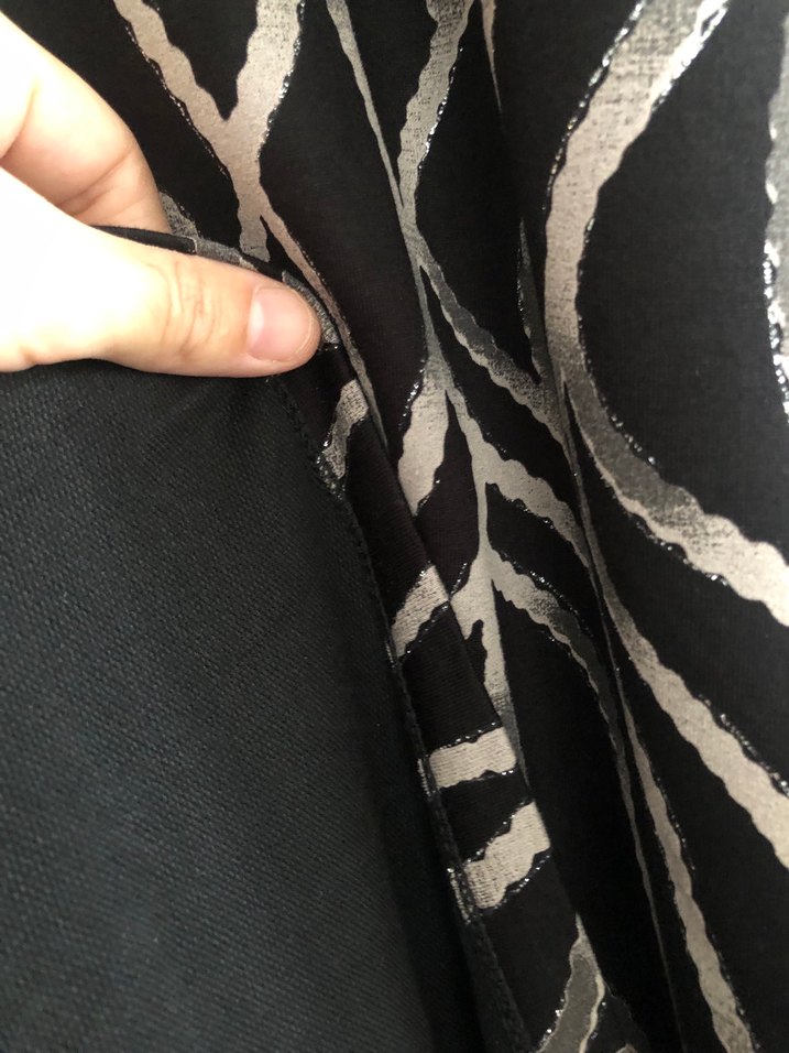 Uzun Kollu Zebra Desenli Uzun Elbise - Görsel 3