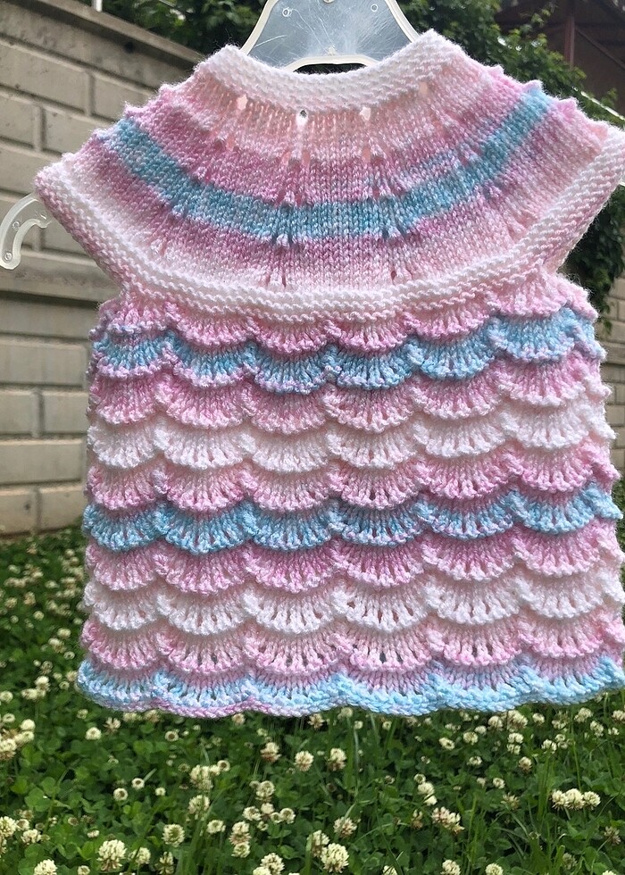 kız bebek yeleği - Görsel 2