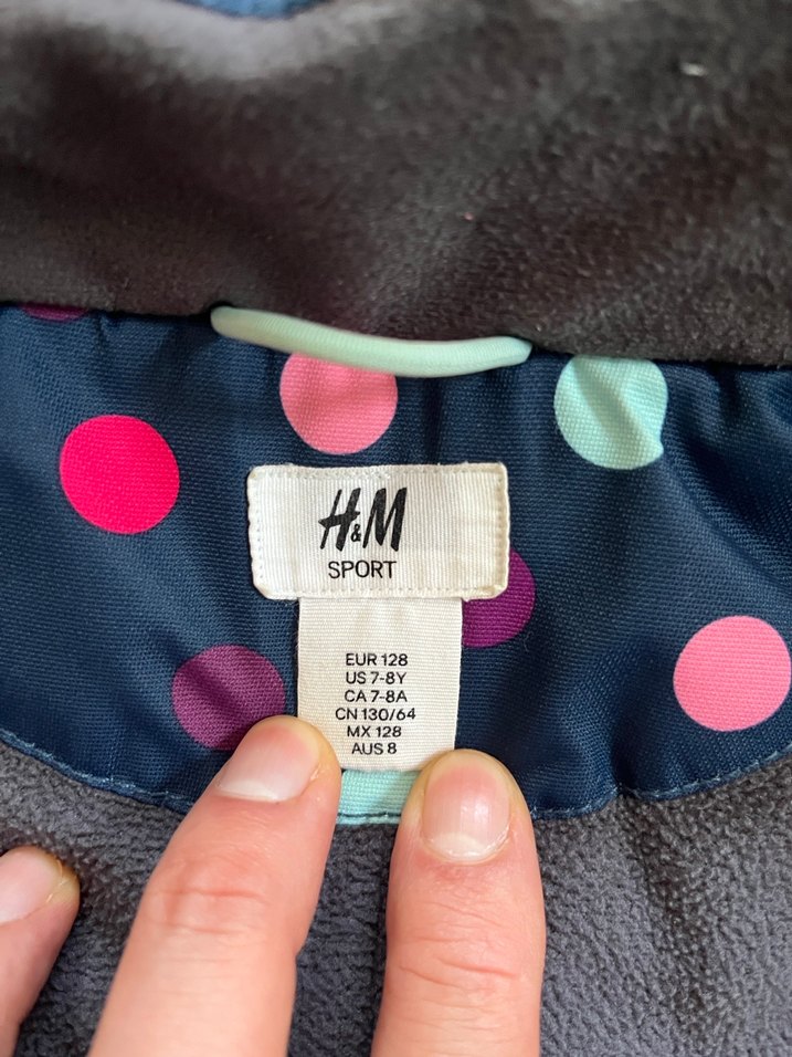 Kız Çocuk Çok Renkli Puantiyeli Fermuarlı Mont - Görsel 2