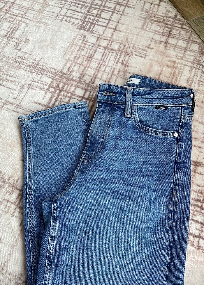 Mavi mom jean - Görsel 3