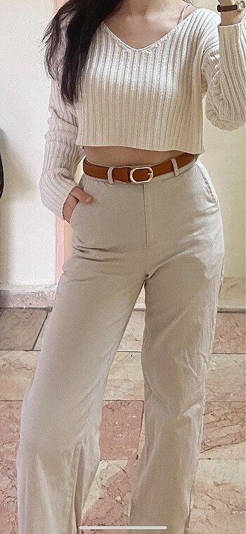 Trendyol kumaş pantolon keten gibi - Görsel 5