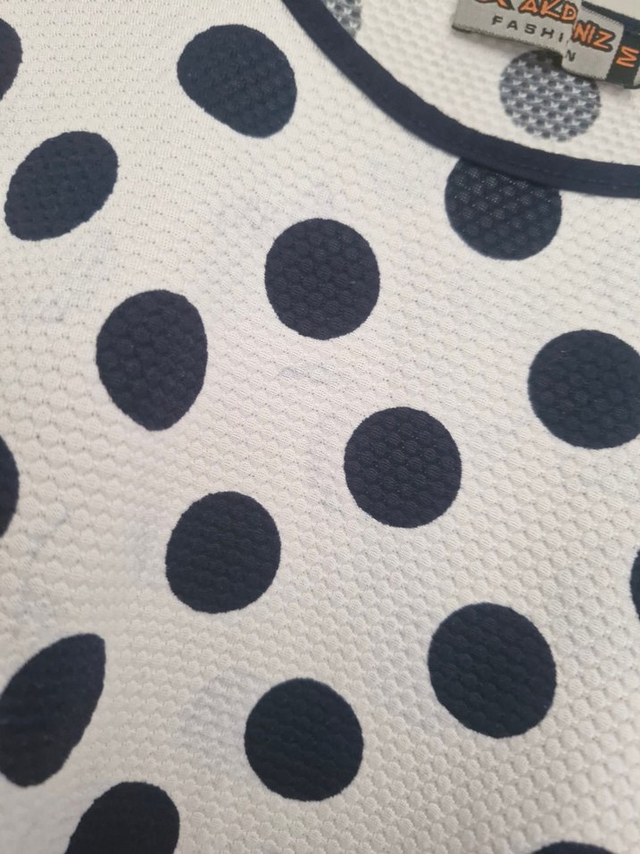 Puantiye Desenli Hamile Uzun Kollu Tişört esnek - Görsel 4