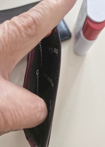 Siyah Bordo Deri Erkek Cüzdan siyah ücretsiz - Görsel 3