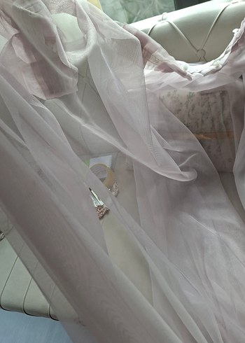 gül kurusu yeni gibi tül - Görsel 3