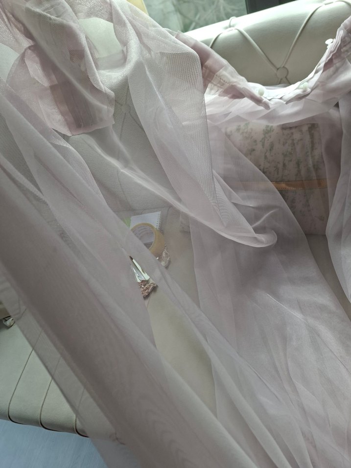 gül kurusu yeni gibi tül - Görsel 3