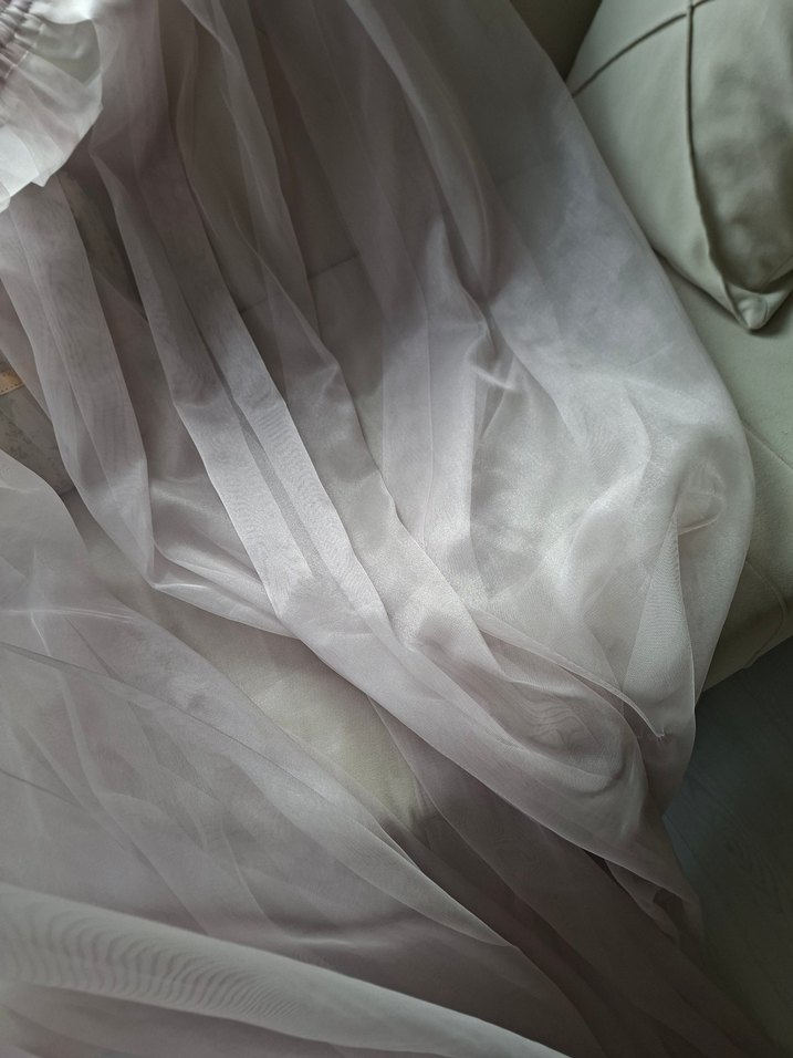 gül kurusu yeni gibi tül - Görsel 4