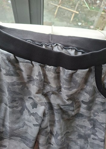 Erkek Gri Kamuflaj Desenli Rahat Kesim Eşofman - Görsel 3