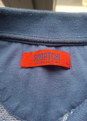 Gri Desenli Kısa Kollu Denim Polo Tişört - Görsel 3