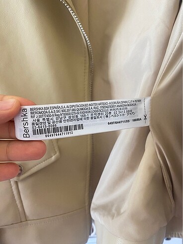 m Beden camel Renk Bershka deri ceket