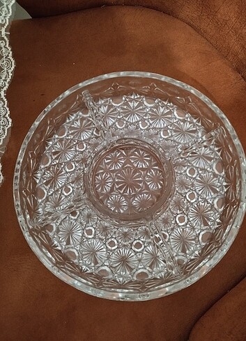 Vintage Kristal kesme çerezlik 