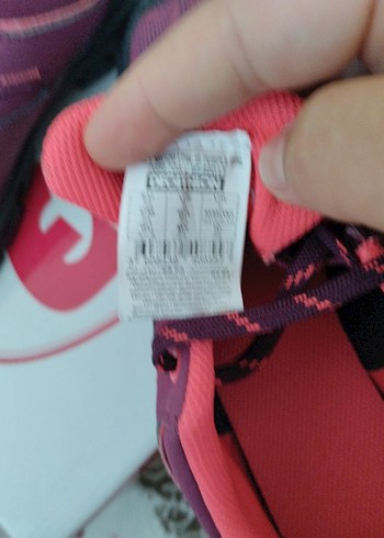 38 Beden decathlon Quechua outdoor Pembe Bağcıklı Kadın Spor Ayakkabı