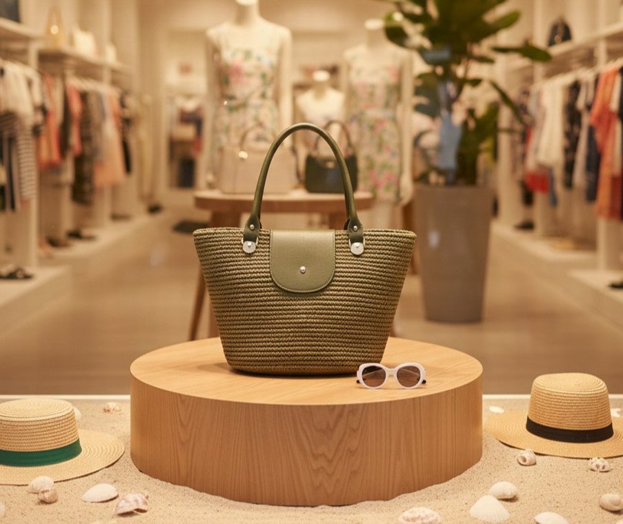 Beyaz Pamuklu Günlük Kadın Tote Çanta - Görsel 2