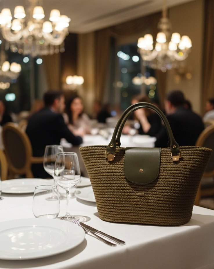 Beyaz Pamuklu Günlük Kadın Tote Çanta - Görsel 5