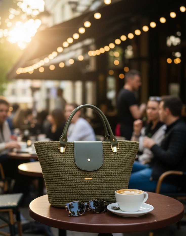 Beyaz Pamuklu Günlük Kadın Tote Çanta - Görsel 4