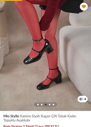 Rugan  topuklu  ayakkabı - Görsel 3