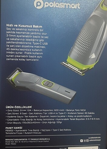 Erkek bakim seti traş makinasi - Görsel 5