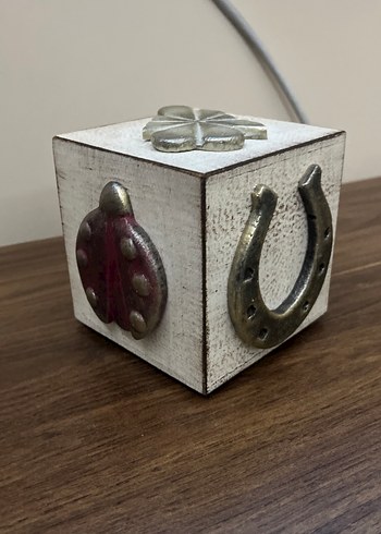 Paşabahçe Ahşap dekoratif şans küpü - Görsel 3