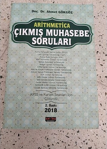 Muhasebe çıkmış sorular Ahmet Gökgöz
