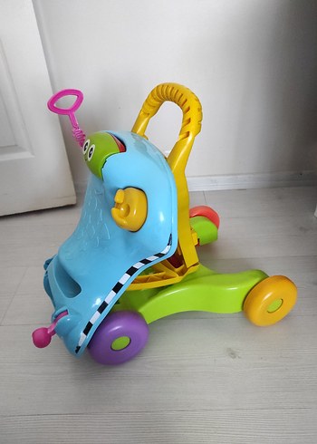 Renkli Mavi Bebek Yürüteci - Görsel 2