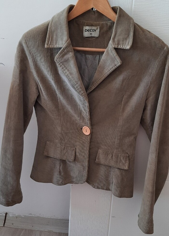 Kadife kadın ceket  - Görsel 4