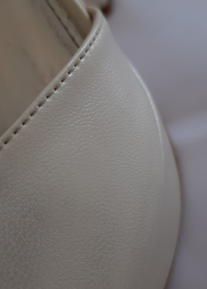 Platform topuk beyaz ayakkabi - Görsel 2