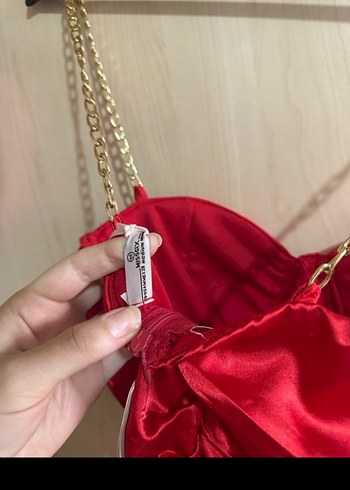 Kırmızı Saten Drapeli Mini Elbise - Görsel 3