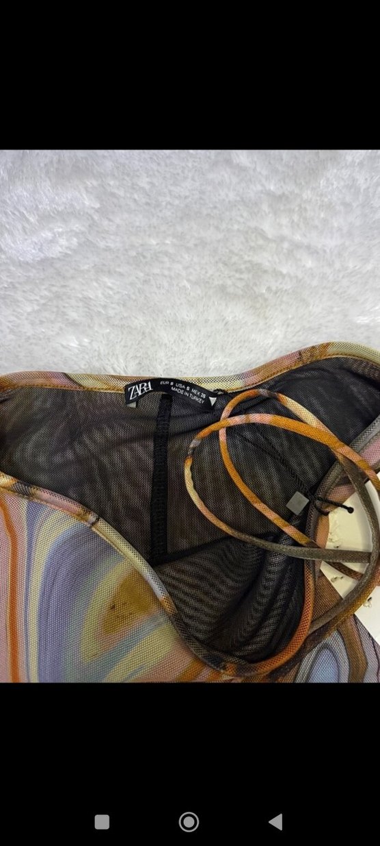 Bağlama Desenli tül etek - Görsel 4