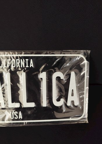  Beden Metallica Siyah Vintage tarzda alüminyum plaka
